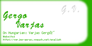 gergo varjas business card